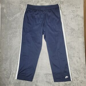 Vtg Y2K Nike Mens Size XL Joggers Sweatpants Retro Zip Leg Pockets Drawstring